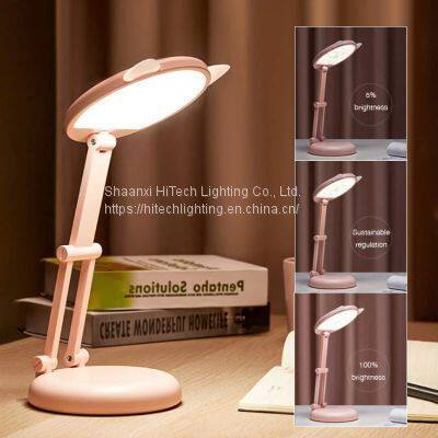 LED Desk Lamp Touch Table Lamp Book Read Light for Kids Portable Cute Cat USB Eye Protection Children Bedside Reading Lamp