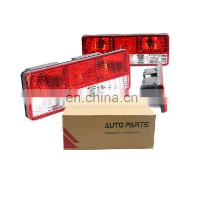 GELING High Quality Upgrade PP+PC Material White+Red Color Square Tail Lamp For JAC 808