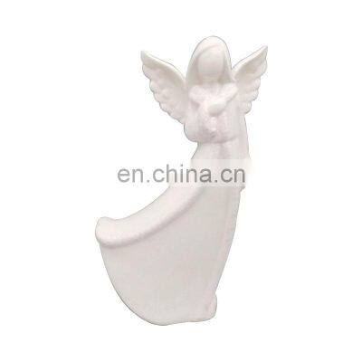 small elegant christmas ceramic angel fairies figurine decoration ornament