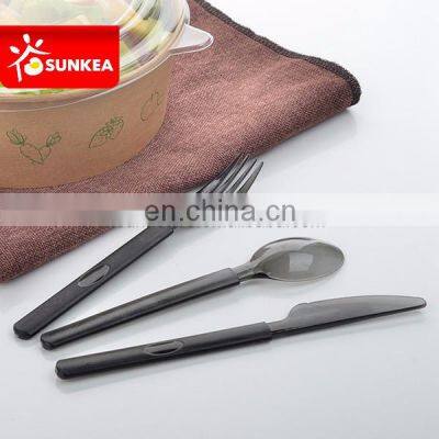 Shanghai Elegant PS Plastic Black Cutlery Set photo-4