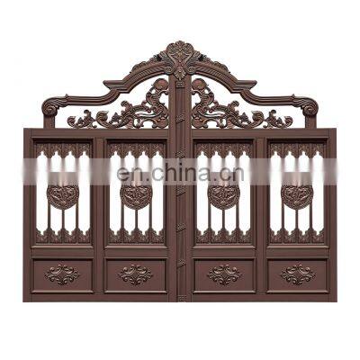 Hot Selling Garden Aluminum/Iron Entrance Double Door Villa Wall Guardrail Courtyard Doors