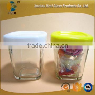 Glass Candle Jar With Plastic Cap Wholesale