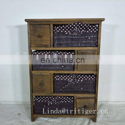 Country Style High Quality Blue Solid Wood Kitchen Cabinet for Wholesale photo-2