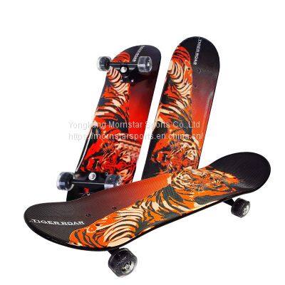 Customized Graphic Plastic Cruiser 28inch Double Kick Surf Longboard Skateboard photo-5