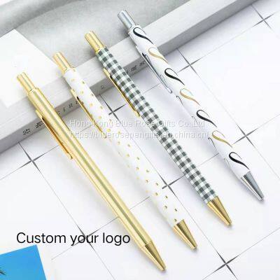 Kawaii Custom Heat Transfer Metal Click Ballpoint Pen Sweet School Office Supplies Students Gift Awards Exquisite Writing Tool photo-2