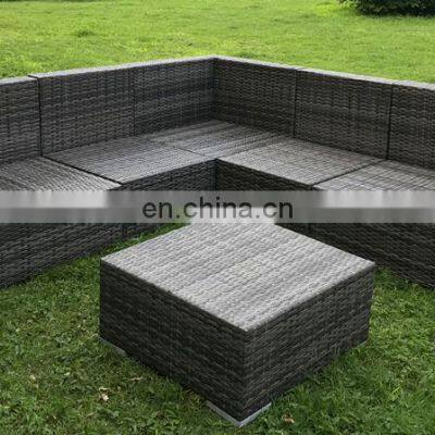 6pcs Outdoor Patio Garden PE Rattan Wicker Furniture, Sectional Sofa Set With Cushions,KD System photo-3