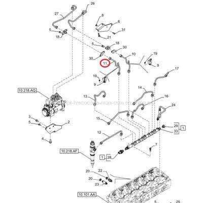 FPT IVECO CASE Cursor11 EURO 6 F3GFE613A B001 5801863562/5801690111  oil tube 504372432