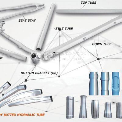 Bicycle frame tube Aluminium pipe alloy bike frame CKD tube and bicycle parts