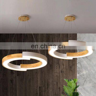 Modern Fashion Simple Personality Circular Chandelier Creative Restaurant Living Room Hotel Art Nordic LED Pendant Light photo-2