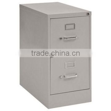 Two drawer vertical assemble metal index card file cabinet