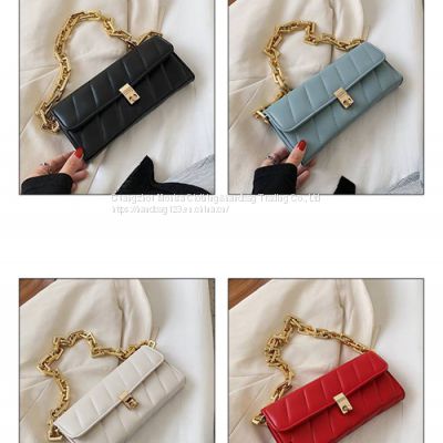 Ladies small bag 2022 new trendy fashion chain shoulder bag all-match ins French armpit baguette