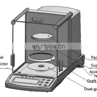Price for 0.1mg Lab Electronic Digital Analytical Balance Scale photo-4