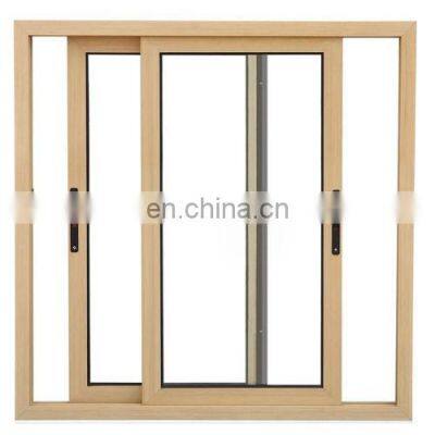 Commercial Aluminum Window Frames Champagne Color Double Glazed Aluminum Sliding Window