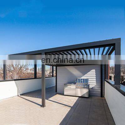 Louver Canopy Louvered Pergola Metal Pergola photo-2