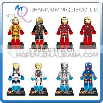 Mini Qute DLP 8pcs/set Marvel Avenger superman hero Captain America boys building block action figures educational toy NO.9002