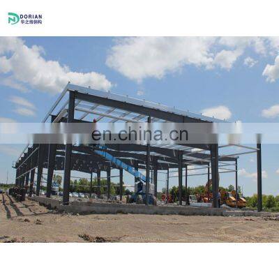 single pitch roof portal frame steel structure two story building warehouse