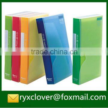 Colorful PP plastic business card holder book/name card displa book