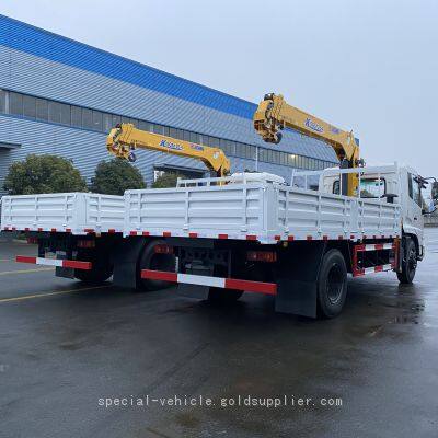 Dongfeng On-board Lifting and Transportation Vehicle Equipped With a 5-ton Crane