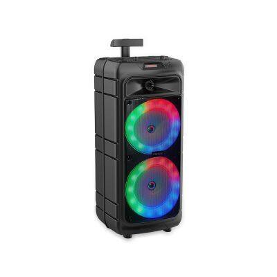 Dual 8 Inch Party Dj RGB Light Loud Outdoor Wireless Hifi Super Bass Karaoke Trolley Portable Speaker
