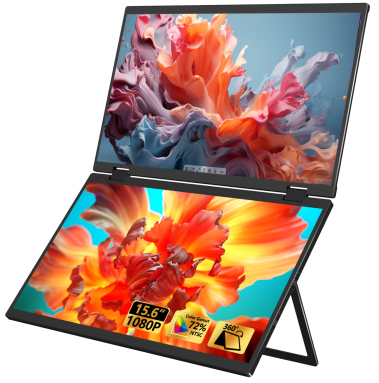 15.6-inch dual screen portable monitor