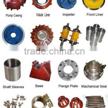 Centrifugal slurry pump components