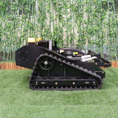 remote control hillside mower, China tracked robot mower price, radio control lawn mower for sale