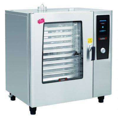 Large Capacity Touch Screen Gas Combi Oven LPG Natural Gas Cooking Oven photo-3