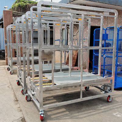 Heavy-Duty Steel Rolling Storage Cart With 500lb Capacity for Warehouse Use