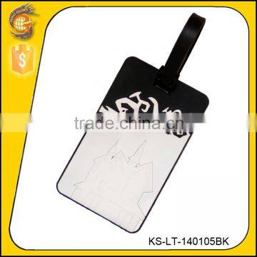 fashion hot sales cartoon pvc luggage tag for gift