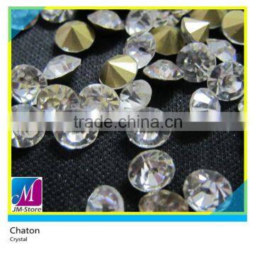 SS6/SS8/SS10 Crystal Round Pointback Rhinestone Chaton