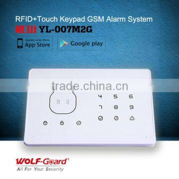 New Wireless home GSM fire alarm system with RFID card and app control (YL-007M2G)