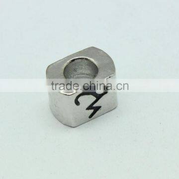 Wholesale Zinc Alloy Archaized Pdora Square Shape Anti-silver Slide Beads photo-3