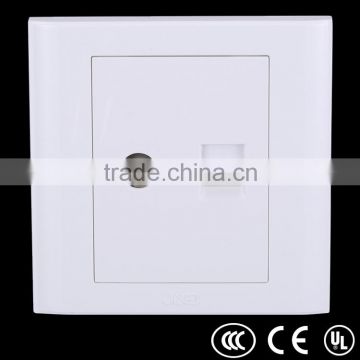 Wall mounted network TV socket, computer socket,satellite socket