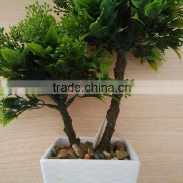 Table Small Plant Pots Artificial Grass Ball Tree photo-2