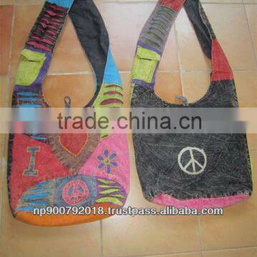 Nepal Stone Wash Cotton Handbag