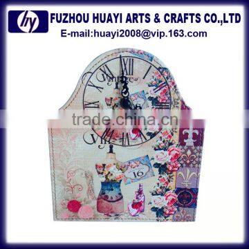 Customized Made Brand Logo Decorate Wooden Printing Wall Clock