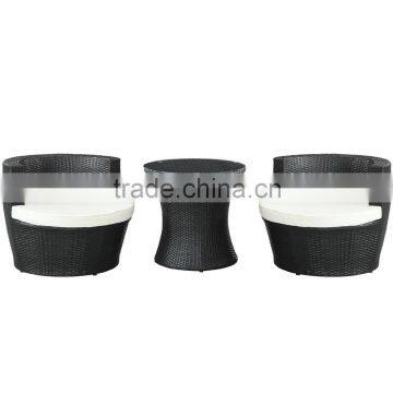 Outdoor Living Modern Garden Constitute Coffee Rattan Table Chair Set photo-3