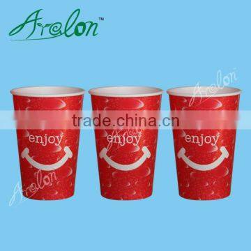 Different Size Disposable Cold Drink Paper Cups With Lids photo-5