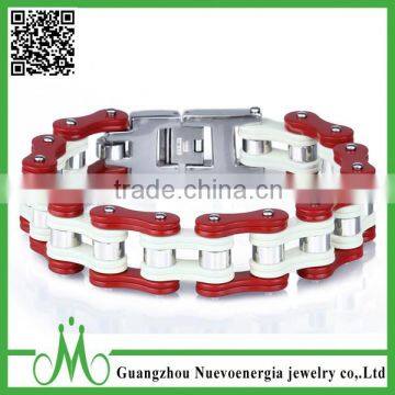 New designs men style stainless steel heavy red motorcycle chain for sale