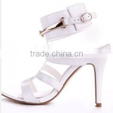 white color strap sandals big size shoes women sandals popularity 2015 night club sandal shoes