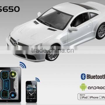 2016 USA Hot sale!!! high quality bluetooth 1:14 mercedes die cast car for iOS &Android controllod mercedes rc car with License