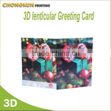 Professional Customized Greeting 3D Lenticular Card.3d animated Christmas Card