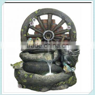 polyresin Mill Wheel Garden outdoor water Fountain craft