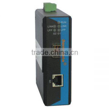 1-port Industrial Gigabit Ethernet media converter