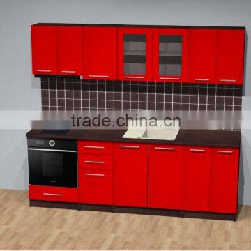 Kithcen set corner 240 cm melamine gloss