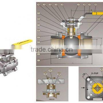 Zhitai 3pcs THREAD BALL VALVE