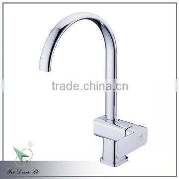High quality chrome plating contemporary design single lever european style kitchen sink faucet 5013A
