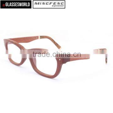 2015 Fashionable Wood Frame Glasses Wholesale in China Factory FW941