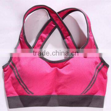 Cotton Spandex Tight Sexy Bra Custom Sports Top Women photo-4