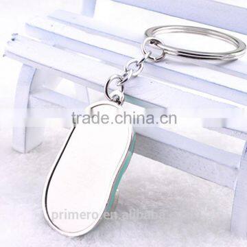 Creative Running Sport Keychain Epoxy Brazil Mini Slippers Shoe Key Chain photo-3